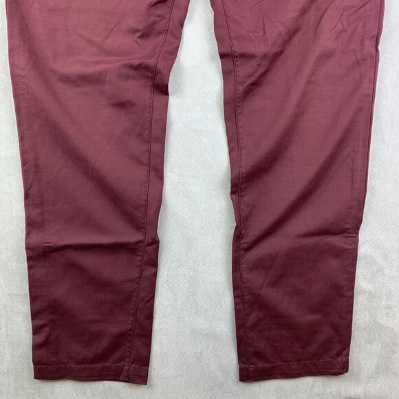 Lululemon Mens Pants 34 Purple Chino ABC Classic Tapered Nylon Cotton 34x33 - Picture 3 of 12